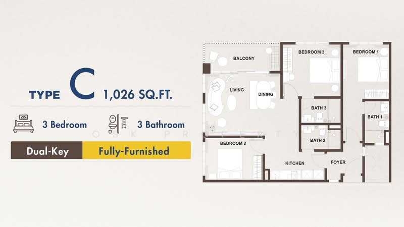 Service Residence for Sale at OSK OMBAK - OSK Property - PropertyGuru.com.my