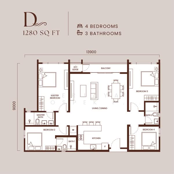 Apartment for Sale at Andabreeze Residences - Kerjaya Prospek Property Berhad - PropertyGuru.com.my
