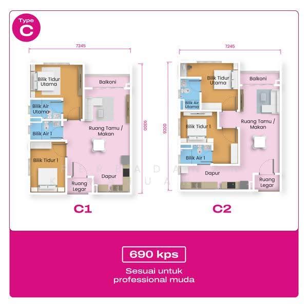 Service Residence for Sale at Linkar 52 Seksyen 14, Shah Alam - Perbadanan Kemajuan Negeri Selangor (PKNS) - PropertyGuru.com.my