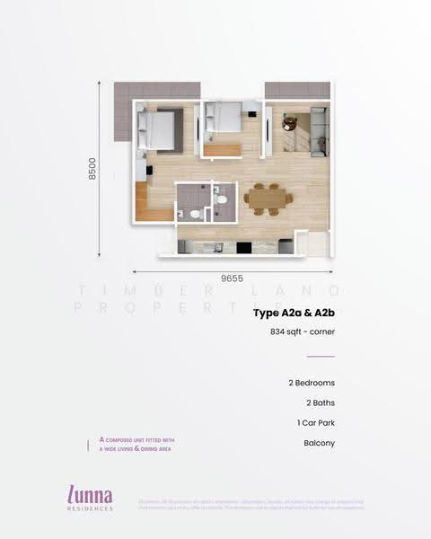 Service Residence for Sale at Lunna Residences - Timber Land Properties Sdn Bhd - PropertyGuru.com.my